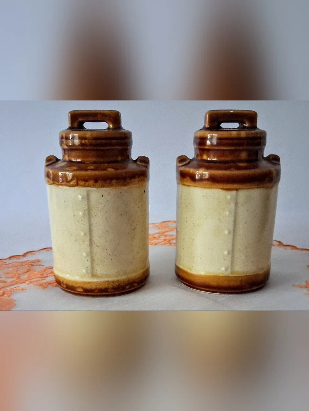 Mid Century Japan - Painted/Glazed Salt & Pepper - 